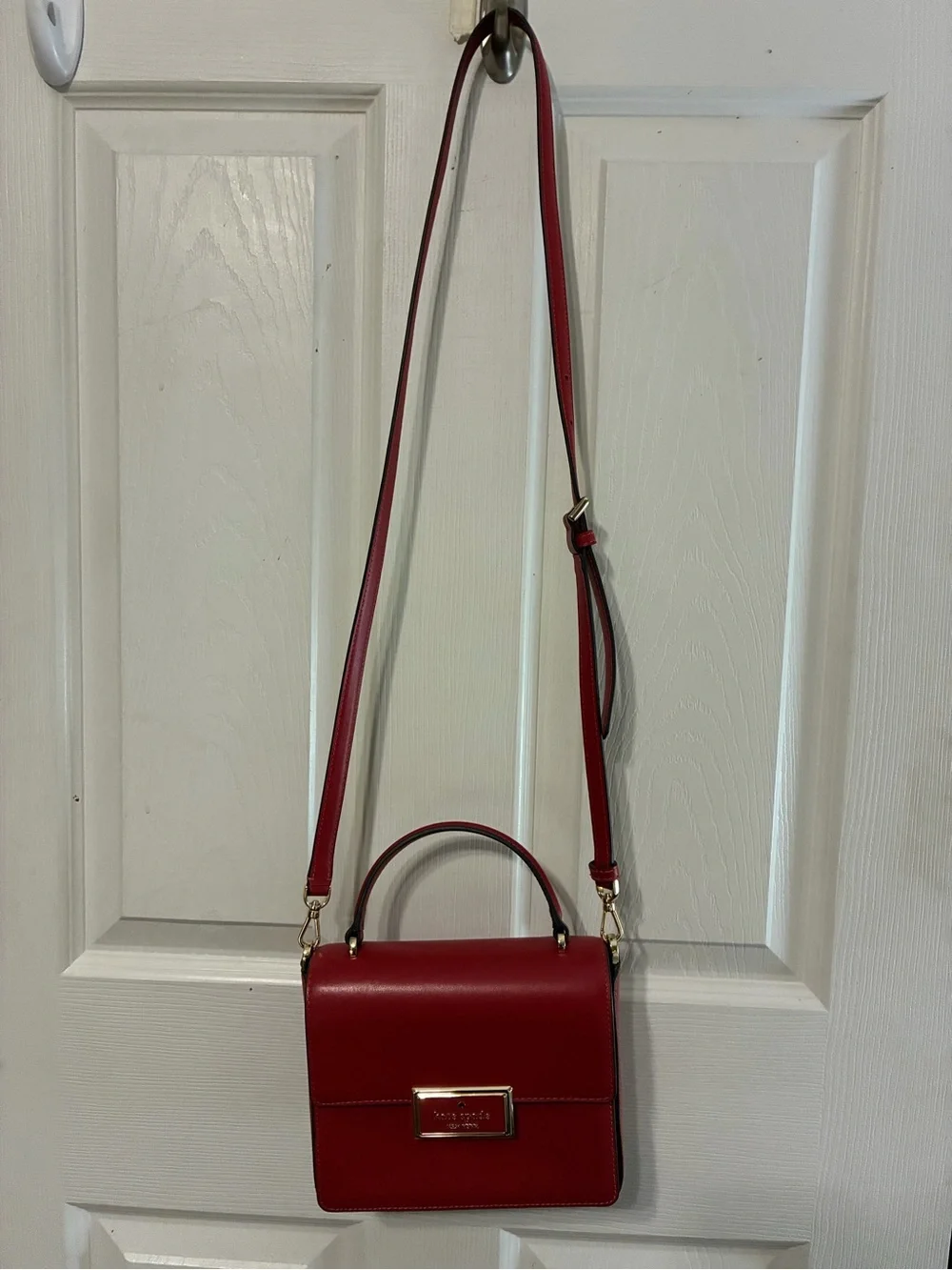 kate spade structured red